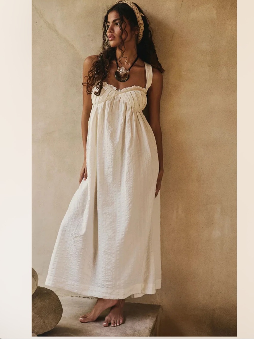 Free People x free-est
Poppy Midi Dress In Coconut milk Ivory Sz M Medium